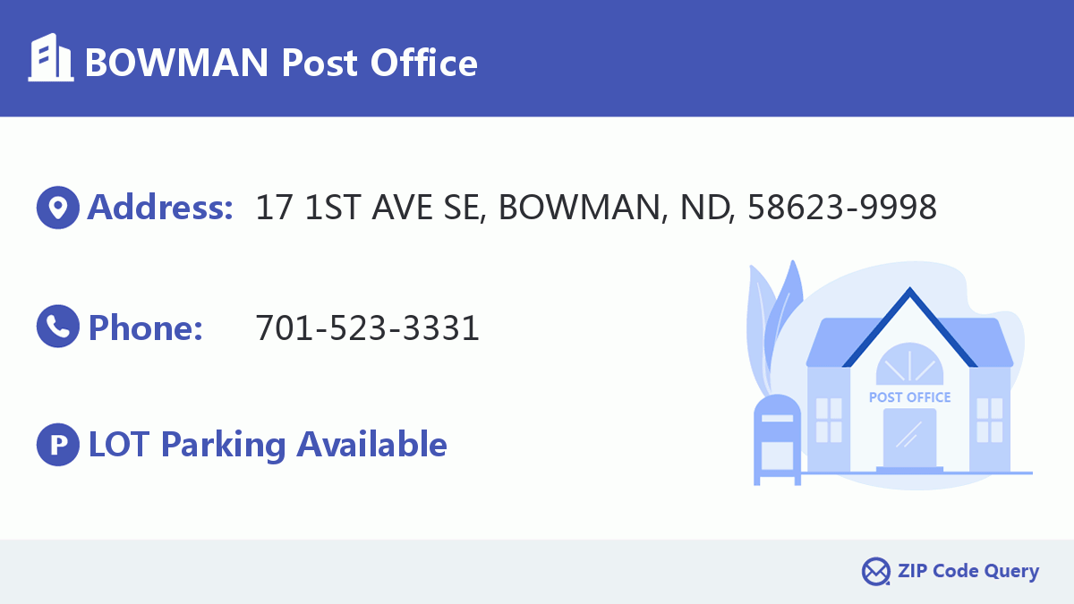 Post Office:BOWMAN