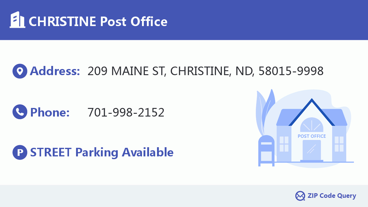 Post Office:CHRISTINE