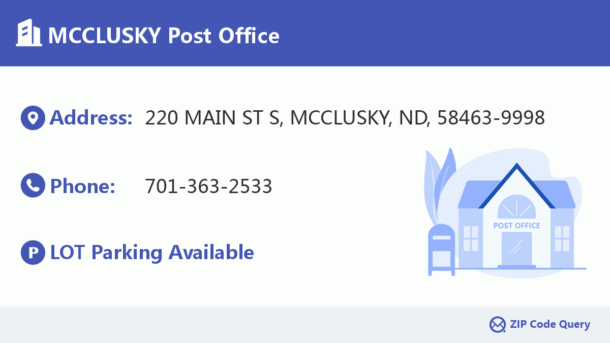 Post Office:MCCLUSKY
