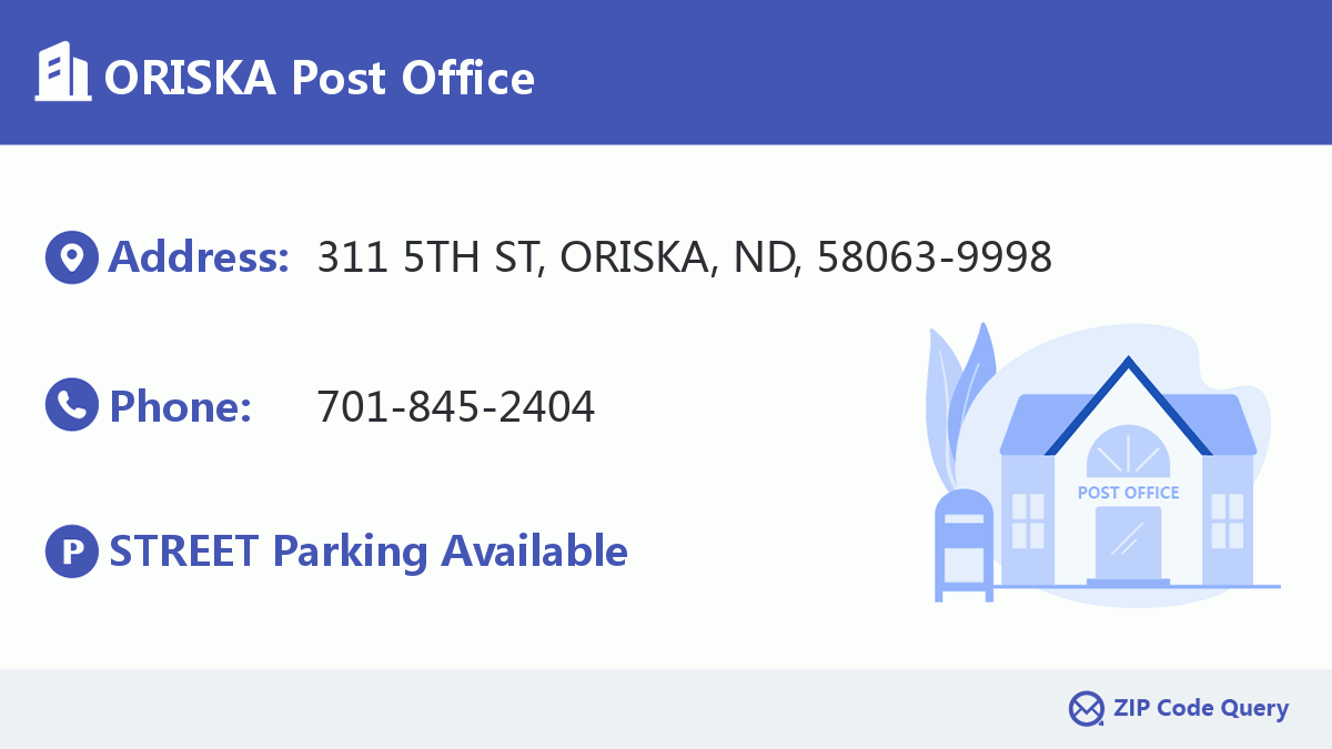 Post Office:ORISKA