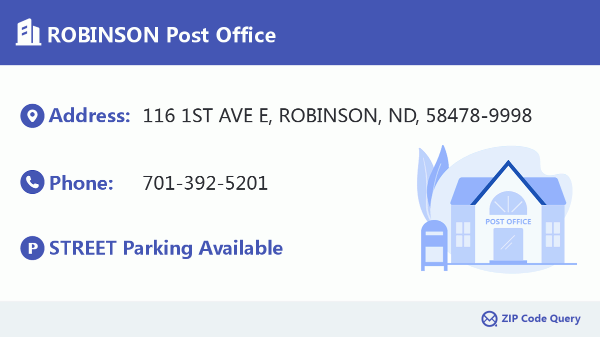 Post Office:ROBINSON